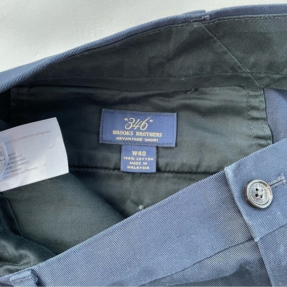 Brooks Brothers Men’s Navy “346” Advantage Chino Short Size W40 EUC - Picture 2 of 7